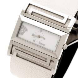 Pre Owned Versace Mother of Pearl Stainless Steel Beauville VSQ99 Women's Wristwatch 38 mm