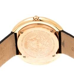 مملوكة مسبقًا Versace Rose Gold Plated stainless Steel Thea VA7 Women's Wristwatch 39 mm