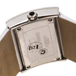 مملوكة مسبقًا Gianni Versace Silver Stainless Steel V-Couture 71O Women's Wristwatch 40MM