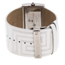 مملوكة مسبقًا Gianni Versace Silver Stainless Steel V-Couture 71O Women's Wristwatch 40MM