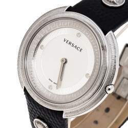 Pre Owned  Versace Silver Stainless Steel Thea A7Q Women's Wristwatch 39MM