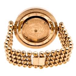 Pre Owned Versace Mother of Pearl Rose Gold Plated Stainless Steel Eon 80Q Women's Wristwatch 39 mm