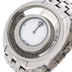 Pre Owned Versace White Stainless Steel Destiny Spirit 86Q Women's Wristwatch 39 mm