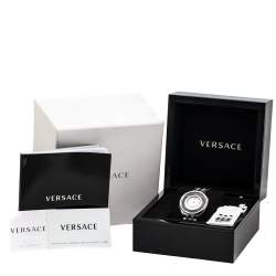 Pre Owned Versace White Stainless Steel Destiny Spirit 86Q Women's Wristwatch 39 mm