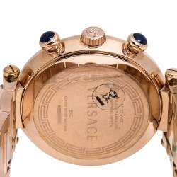 Versace Mother of Pearl Rose Gold Plated Steel Reve 68C Women's Wristwatch 40 mm
