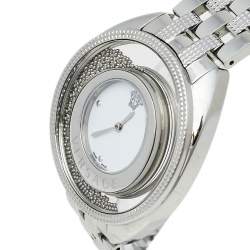 Pre Owned Versace White Stainless Steel Destiny Spirit 86Q Women's Wristwatch 39 mm