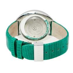 مملوكة مسبقًا Versace Mother of Pearl Stainless Steel Lizard Destiny Precious 86Q Women's Wristwatch 40 mm