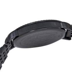 Pre Owned Versace Black Ion Plated Stainless Steel Krios M6Q60D008 Women's Wristwatch 38 mm