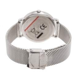 Versace Silver Stainless Steel V-Circle VRSCVBP050017 Women's Wristwatch 38 mm