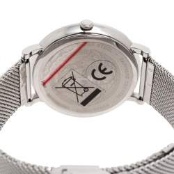Versace Silver Stainless Steel V-Circle VRSCVBP050017 Women's Wristwatch 38 mm