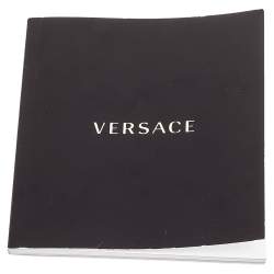 Pre Owned Versace White Mother Of Pearl White Ceramic Stainless Steel Rubber Reve 92Q Women's Wristwatch 35 mm