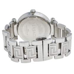 Pre Owned  Versace Black Stainless Steel Reve 68Q Women's Wristwatch 35 mm
