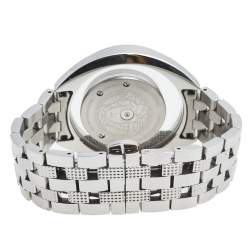 Pre Owned Versace White Stainless Steel Diamond Destiny Spirit 86Q Women's Wristwatch 39 mm
