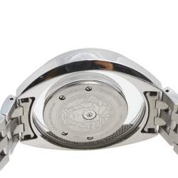 Pre Owned Versace White Stainless Steel Diamond Destiny Spirit 86Q Women's Wristwatch 39 mm