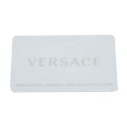 Pre Owned Versace Silver Stainless Steel Leather Venus VFH Women's Wristwatch 39 mm