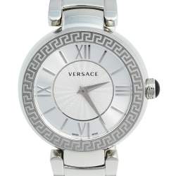 Versace Silver Stainless Steel Leda VNC030014 Women's Wristwatch 38 mm