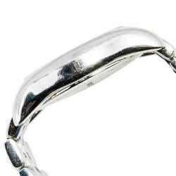 Pre Owned Emporio Armani Silver Two Tone Stainless Steel AR1845 Women's Wristwatch 27 mm