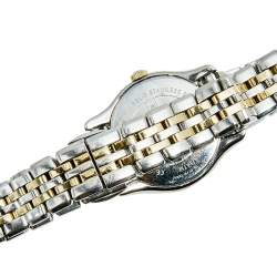 Pre Owned Emporio Armani Silver Two Tone Stainless Steel AR1845 Women's Wristwatch 27 mm