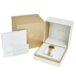 مملوكة مسبقًا Versace Black Rose Gold Stainless Steel Micro Vanitas VQM050015  Women's Wristwatch 30 mm