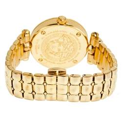 مملوكة مسبقًا Versace Black Rose Gold Stainless Steel Micro Vanitas VQM050015  Women's Wristwatch 30 mm