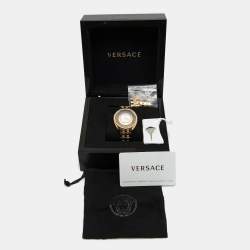 Pre Owned Versace Gold Stainless Steel Destiny Spirit 86Q Women's Wristwatch 39 mm