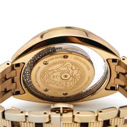 Pre Owned Versace Gold Stainless Steel Destiny Spirit 86Q Women's Wristwatch 39 mm