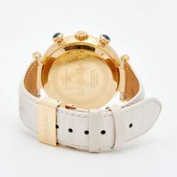 Versace Mother of Pearl Gold Plated Stainless Steel Leather Aion 68C Women's Wristwatch 40 mm
