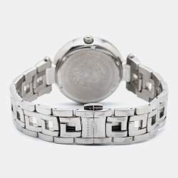 Pre Owned Versace Black Stainless Steel Gleam VAN030016 Women's Wristwatch 37 mm