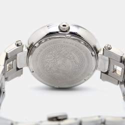 Pre Owned Versace Black Stainless Steel Gleam VAN030016 Women's Wristwatch 37 mm
