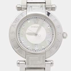 Versace Mother of Pearl Stainless Steel Reve 68Q Women's Wristwatch 35 mm
