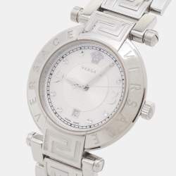 Versace Mother of Pearl Stainless Steel Reve 68Q Women's Wristwatch 35 mm