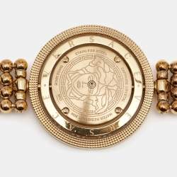 Versace Mother of Pearl Rose Gold Plated Stainless Steel Eon 80Q Women's Wristwatch 39 mm