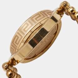 Versace Mother of Pearl Rose Gold Plated Stainless Steel Eon 80Q Women's Wristwatch 39 mm