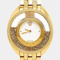 Versace White Gold Plated Stainless Steel  Destiny Spirit 86Q70D002-S070 Women's Wristwatch 36 mm