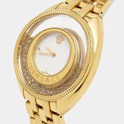 Versace White Gold Plated Stainless Steel  Destiny Spirit 86Q70D002-S070 Women's Wristwatch 36 mm