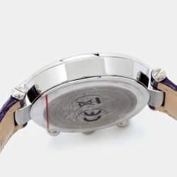 Versace Mother of Pearl Stainless Steel Leather Revive Chrono VAJ Women's Wristwatch 41 mm