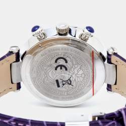 Versace Mother of Pearl Stainless Steel Leather Revive Chrono VAJ Women's Wristwatch 41 mm