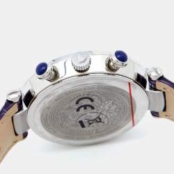 Versace Mother of Pearl Stainless Steel Leather Revive Chrono VAJ Women's Wristwatch 41 mm