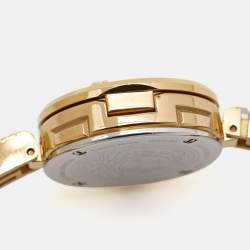 Versace Black Gold Plated Stainless Steel Secret Watch VEZ500421 Women's Wristwatch 25 mm 