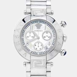 Versace Mother Of Pearl Stainless Steel Reve Q5C Women's Wristwatch 40 mm