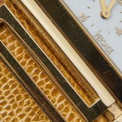 Versace Mother of Pearl Gold Plated Stainless Steel Leather Beauville VSQ90 Women's Wristwatch 38 mm