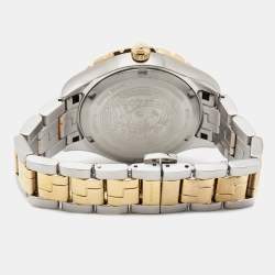 Versace Green Two-Tone Stainless Steel Hellenyium V12050016 Women's Wristwatch 35 mm