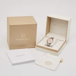 Versace Pink Stainless Steel Audrey VELR00419 Women's Wristwatch 38 mm