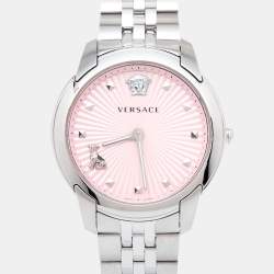 Versace Pink Stainless Steel Audrey VELR00419 Women's Wristwatch 38 mm