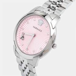 Versace Pink Stainless Steel Audrey VELR00419 Women's Wristwatch 38 mm