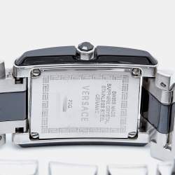Versace Black Stainless Steel Ceramic Era 70Q99D009SC09 Women's Wristwatch 25 mm