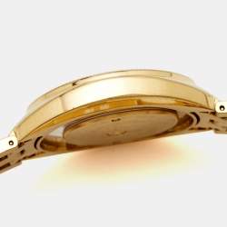 Versace White Yellow Gold Plated Stainless Steel Destiny Spirit 86Q70D002S070 Women's Wristwatch 39 mm 
