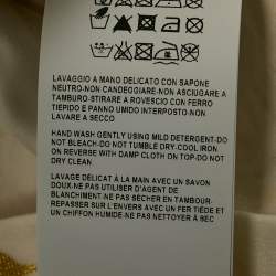 Versus Versace White Gold Print Cotton Crew Neck T-Shirt XL
