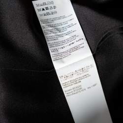 Versus Versace Black Crepe Button Detail Pleated Maxi Skirt S