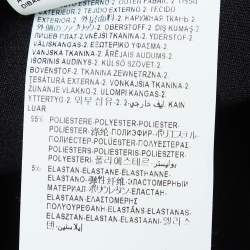 Pre Owned Versus Versace Black Printed Jersey Shoulder Detailed Sweatshirt M